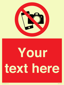 Custom No filming or photography